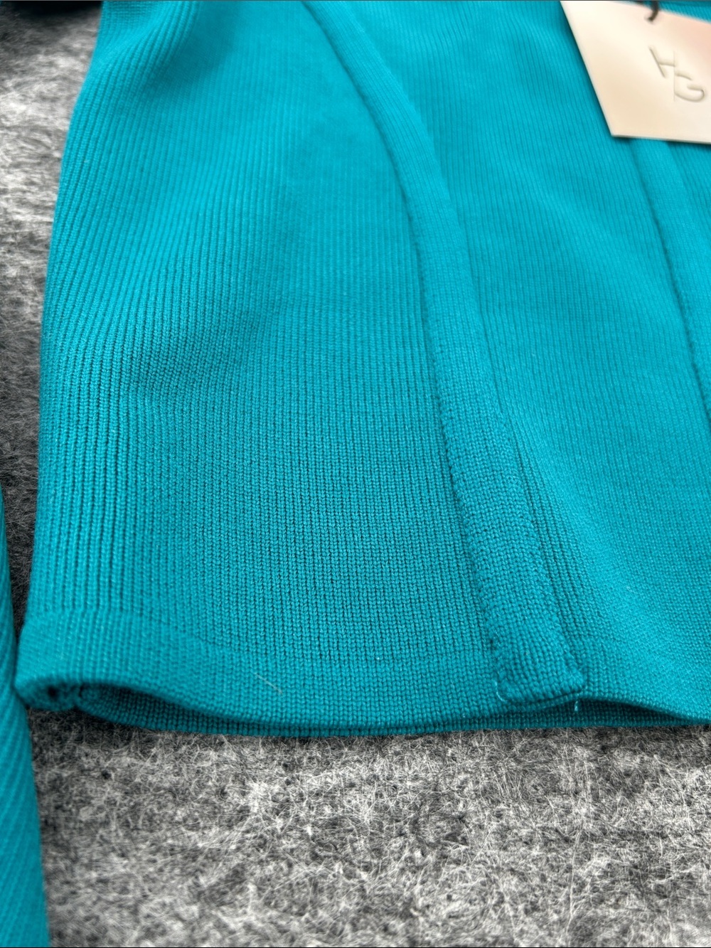 NWT Happily Grey Women’s Long Sleeve Top - Size Medium Teal - Picture 3 of 9